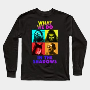 Retro what we do in the shadows Long Sleeve T-Shirt